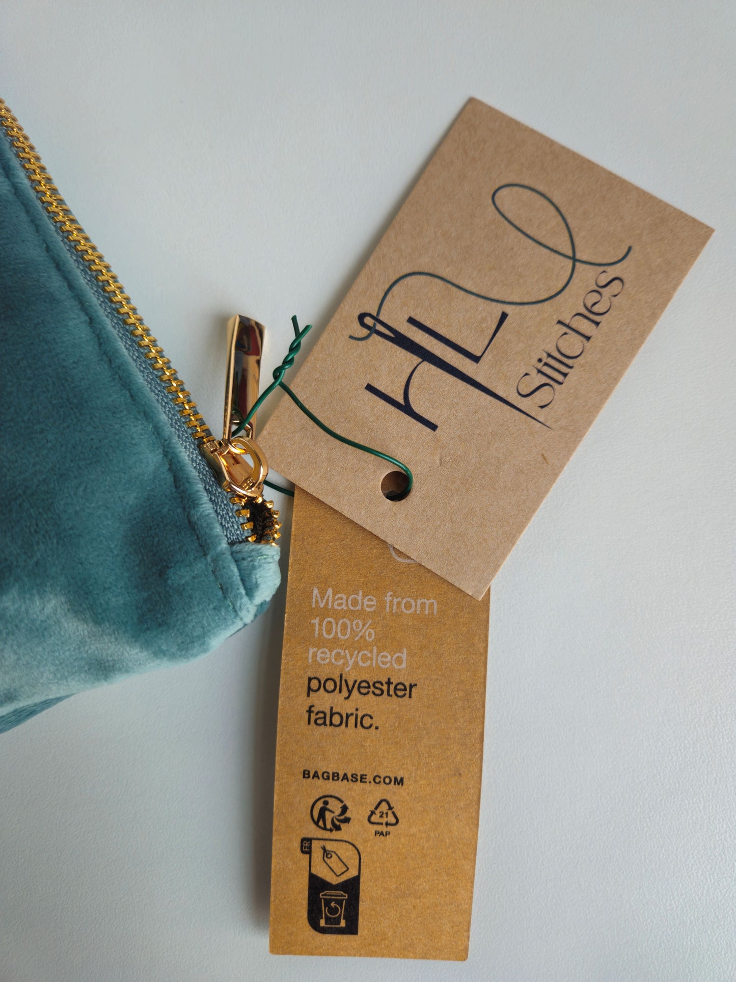 Magenta Velvet Heart Pouch SMALL | Sustainable Makeup or Travel Pouch | Luxurious Feel