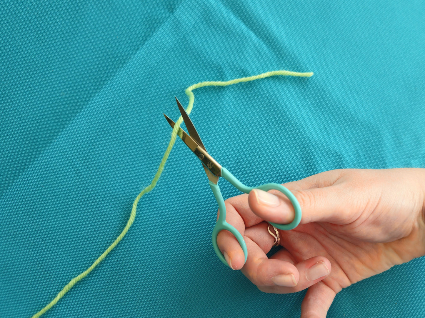 Turquoise Embroidery Scissors by Cotton Clara | Needlework & Sewing