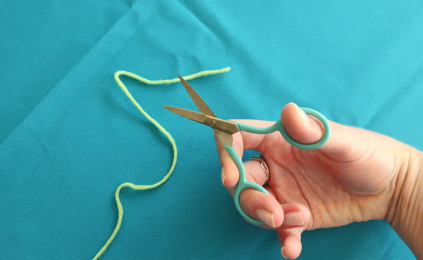 Turquoise Embroidery Scissors by Cotton Clara | Needlework & Sewing