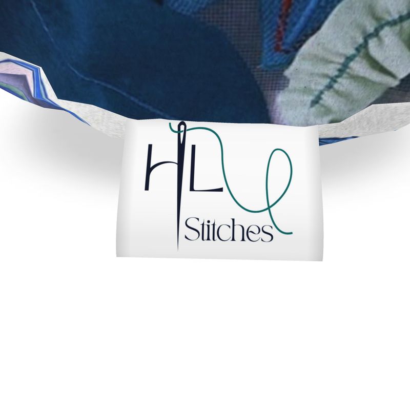 Big Blue Botanical Bolster