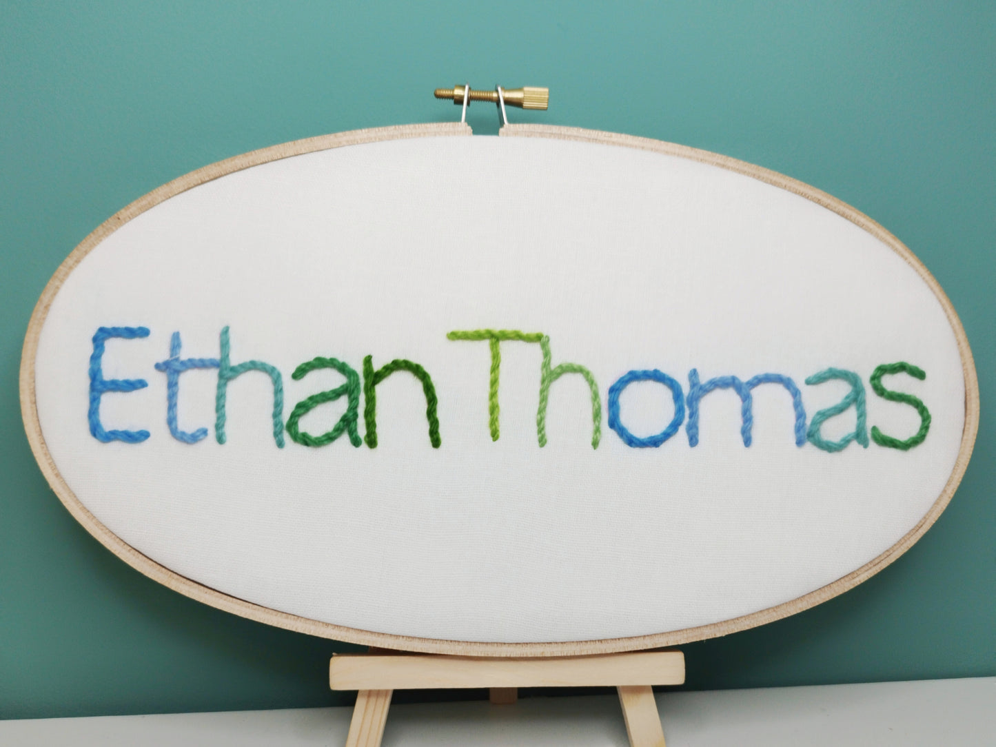 Custom Embroidered Baby Name Hoops