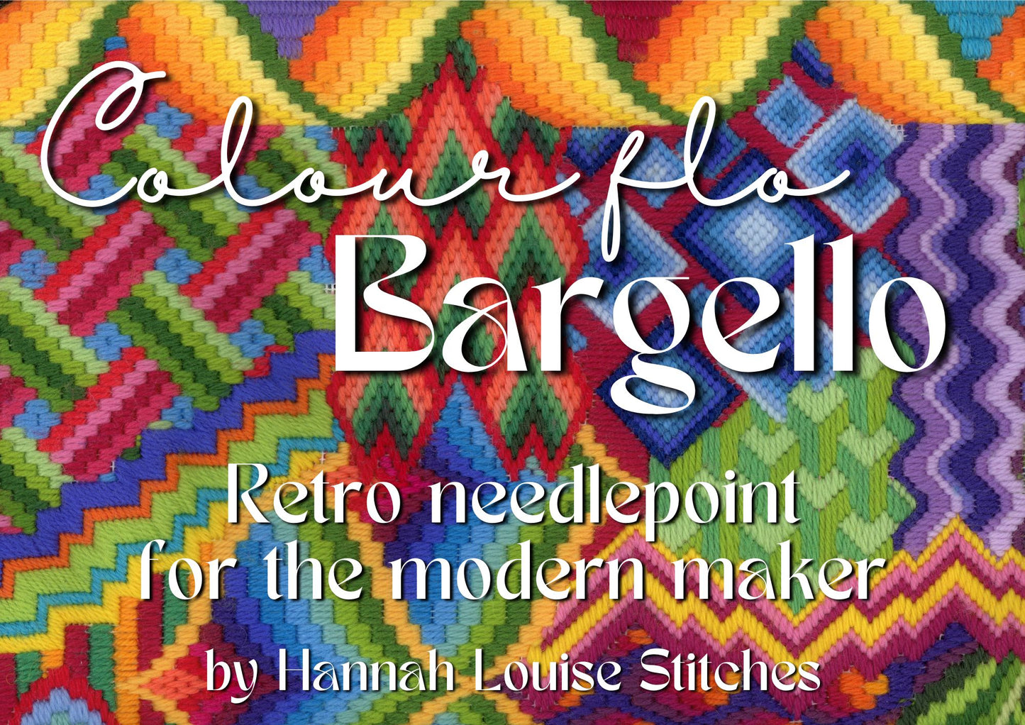 Colourflo Bargello Needlepoint Kit | 6x6 inch | Tapestry | Beginner | DIY craft | Rainbow | hand sewing | printed canvas embroidery (Copy)
