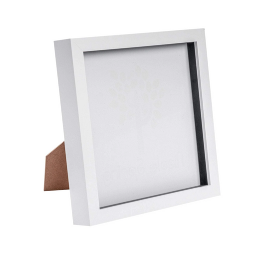 8" x 8" Box Photo Frame | 3D Floating Display | Glassless Frame for Needlework, Bargello & Textiles