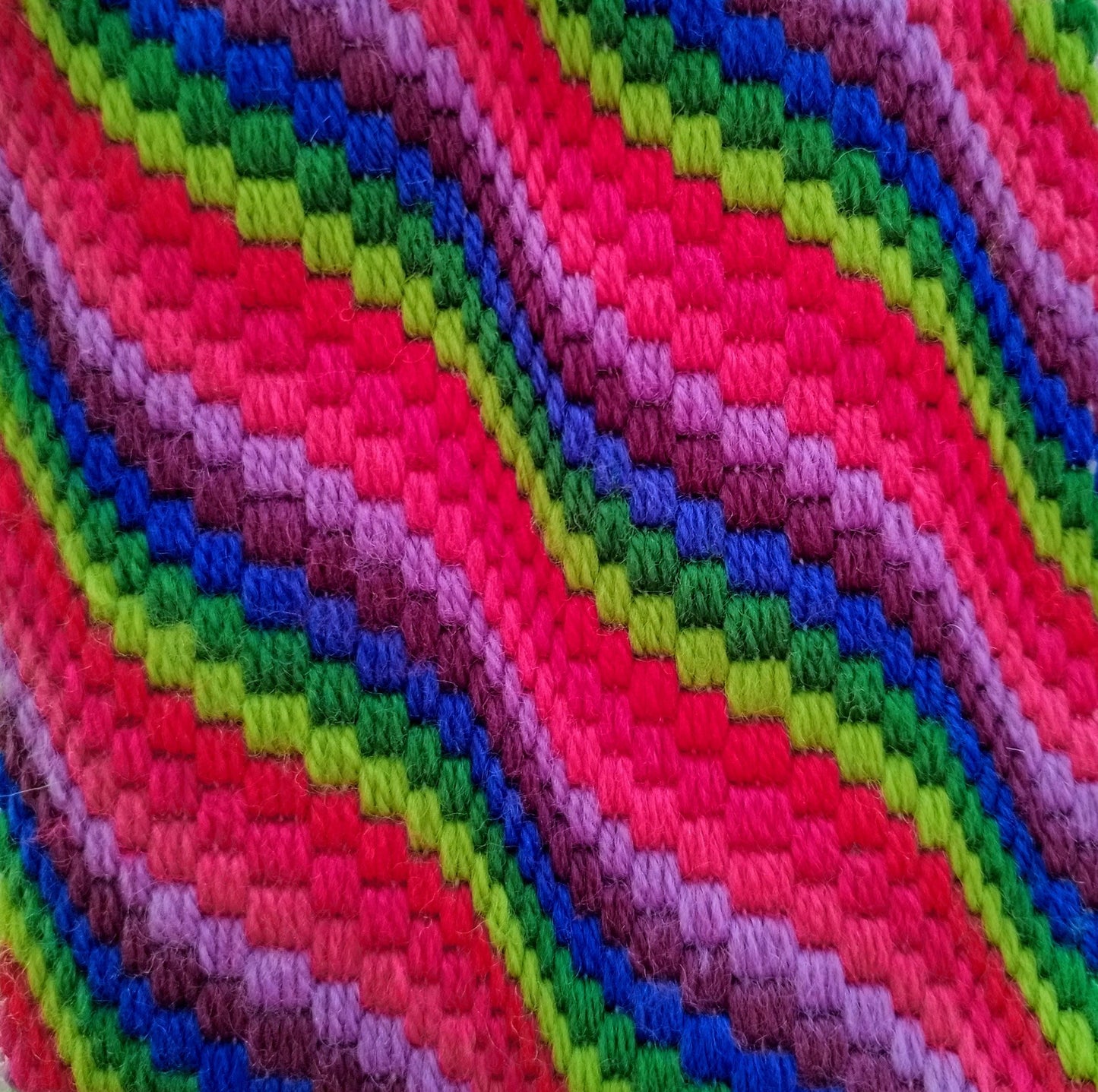 Colourflo Bargello Needlepoint PDF Instant Pattern Download | counted chart | canvas embroidery | BEGINNER | 5x5 inches