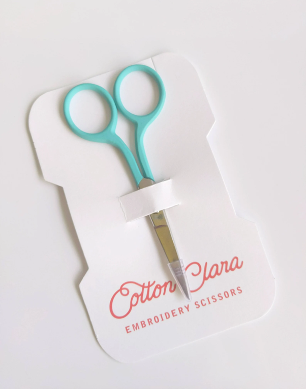 Turquoise Embroidery Scissors by Cotton Clara | Needlework & Sewing
