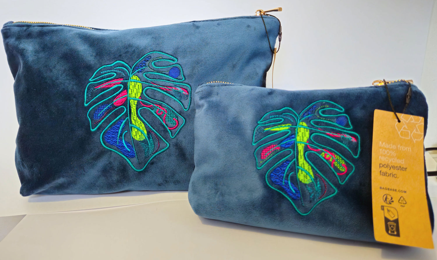 Luxury Velvet Pouches made from recycled polyester