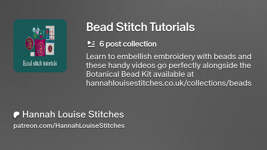 Botanical Bead Embroidery Kit – Vibrant Floral Embroidery with Beads
