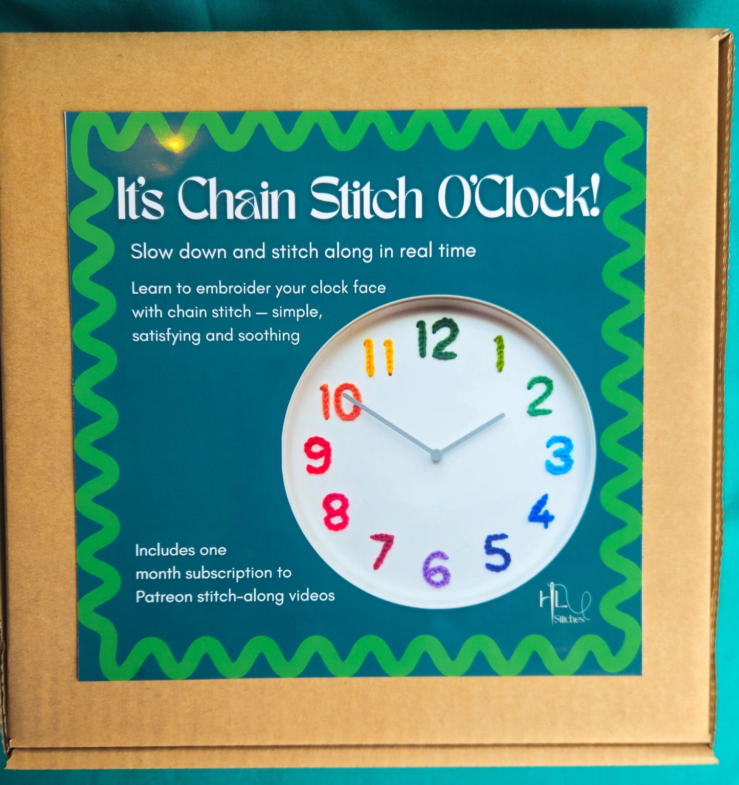 It’s Chain Stitch O’Clock! Rainbow Clock Stitch-a-long