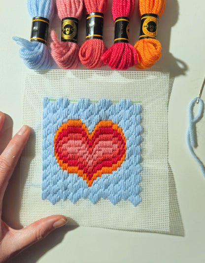 Share the Love Bargello Heart Materials Pack