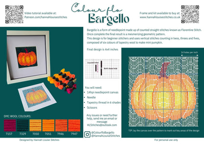 Bargello Pumpkin Materials Pack 🎃🧵